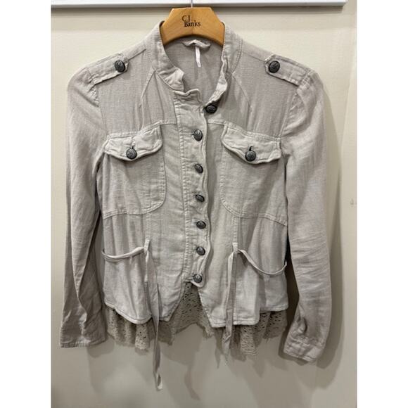 Free People Emilia Victorian Military Jacket - Picture 1 of 2